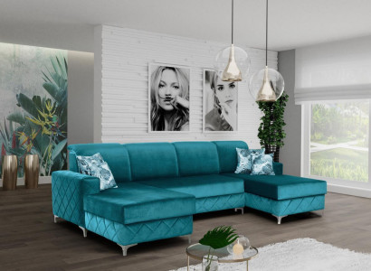 Modern Relax Seat Luxury Furniture Living landscape Sofa Couch Corner sofa U-shape Upholstery